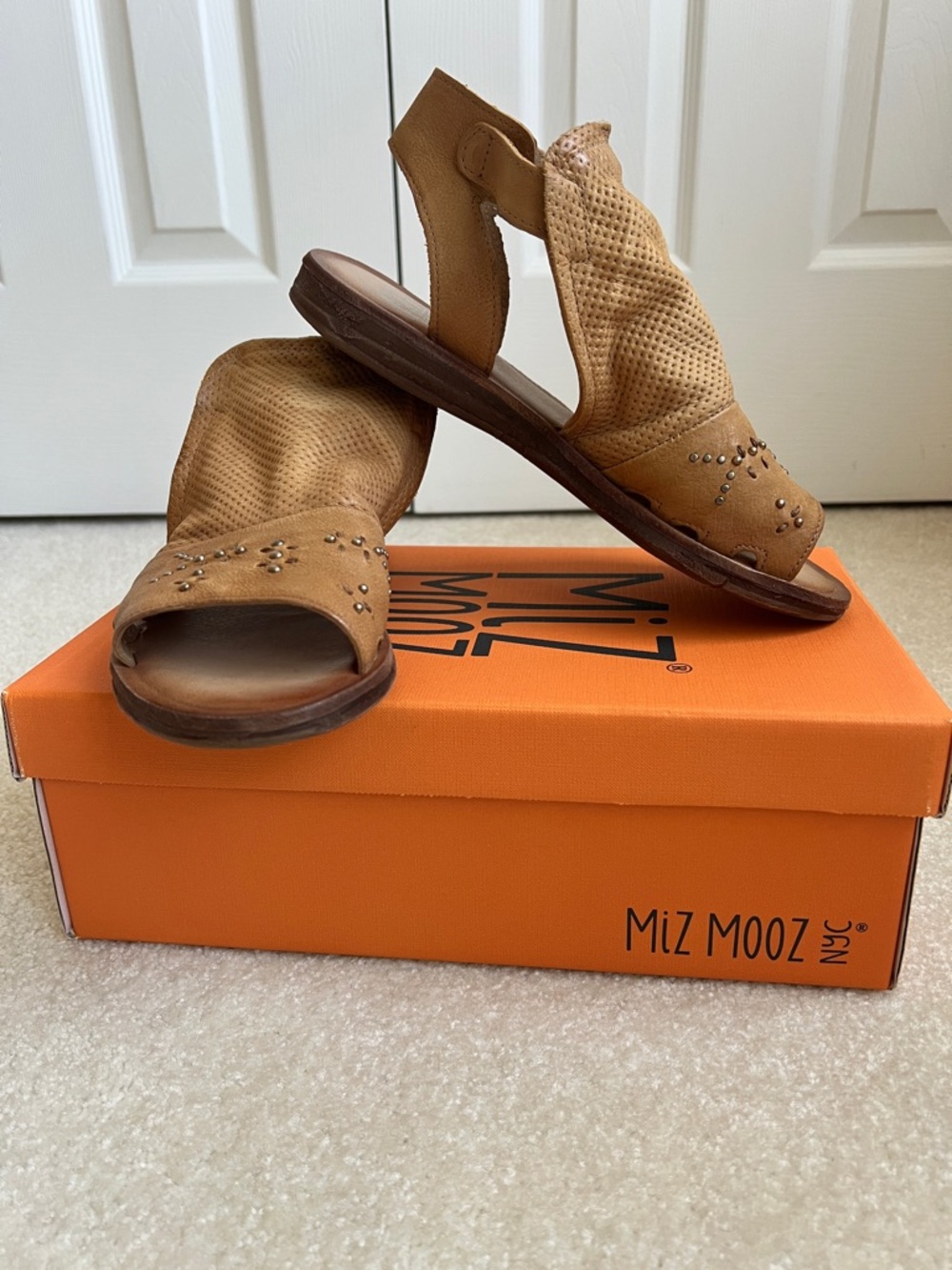 Miz Mooz Leather Ankle Strap Sandal